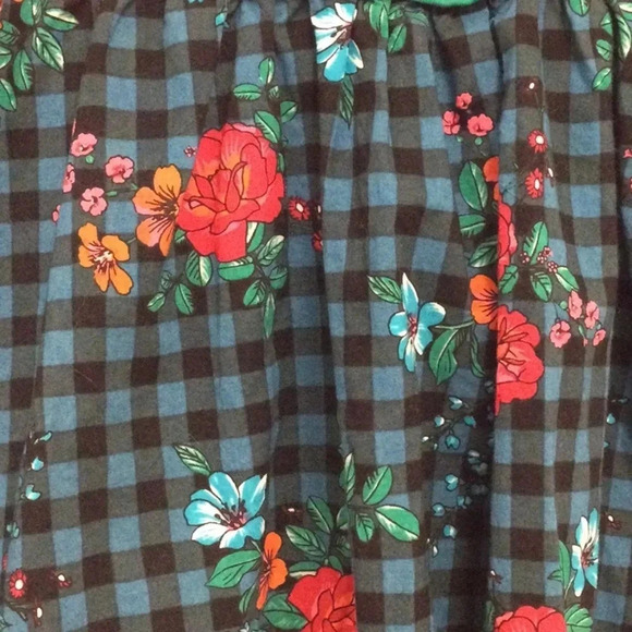 Matilda Jane Floral Plaid Dress size 2 - Picture 4 of 8